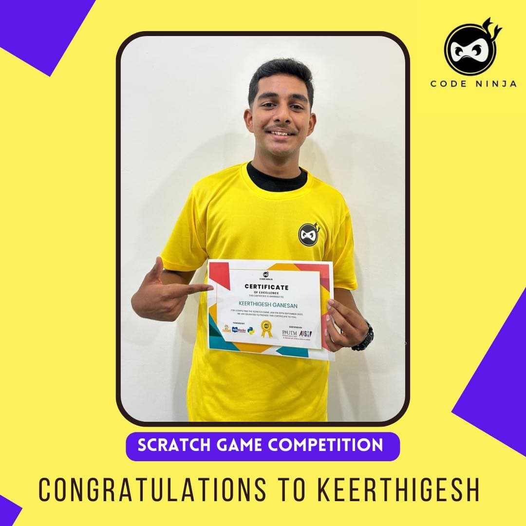 Keerthigesh — Scratch Game Competition winner